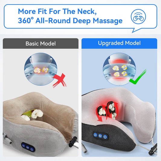 Electric Neck Massager U Shaped Pillow Multifunctional Portable Should