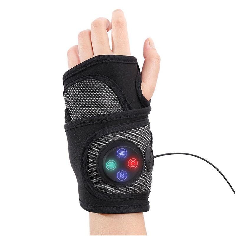 Eletric Wrist Foot Brace Support Massager Vibration Hot Compress Heati