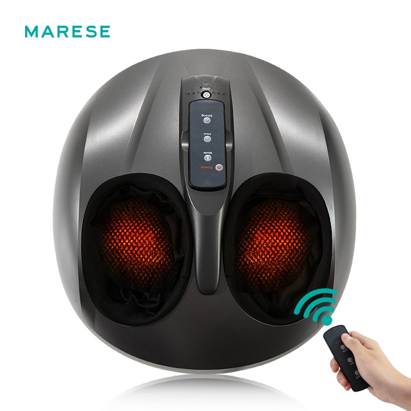 MARESE Electric Foot Massager With Deep Vibration Heated Rolling Knead