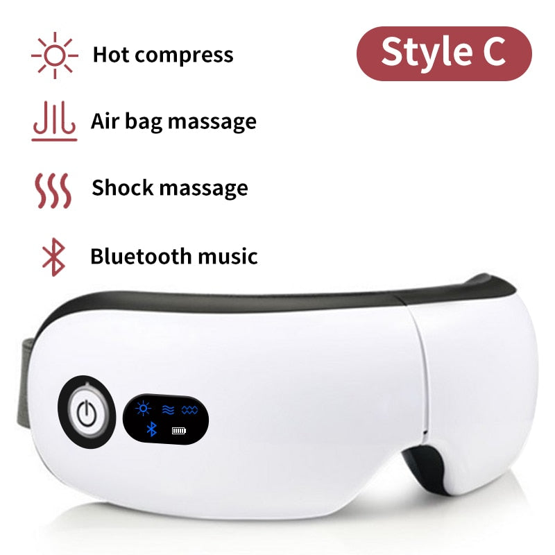 Rechargeable Smart Eye Massager Facial Massager Bluetooth Music Foldab