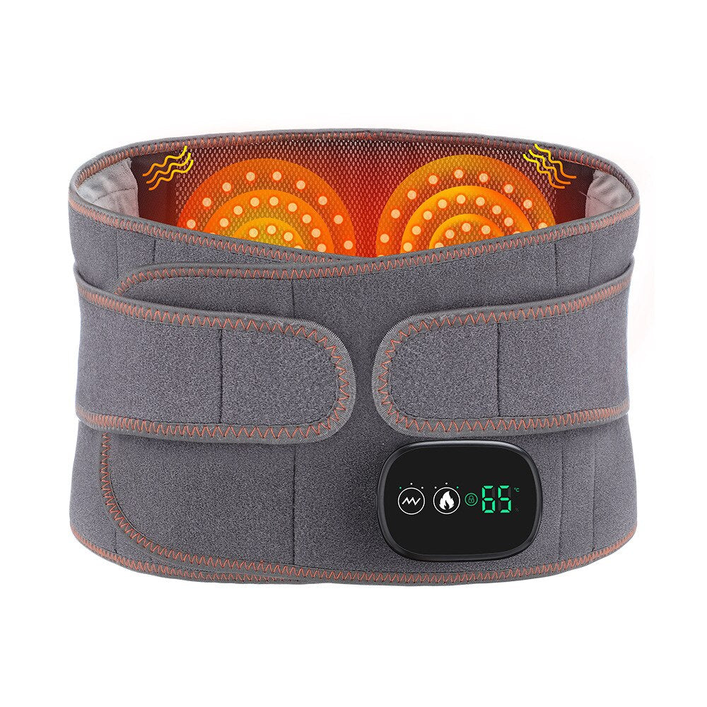 Electric Waist Massage With Red Light Hot Compress Lumbar Spine Suppor