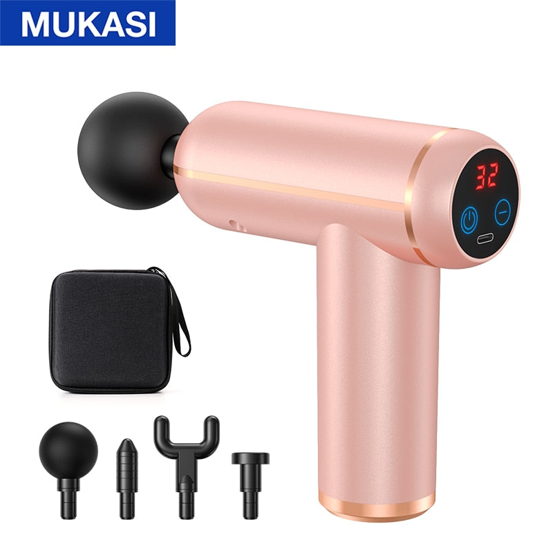 Portable Fascia Gun Vibration Massage Gun Percussion Pistol Massager F