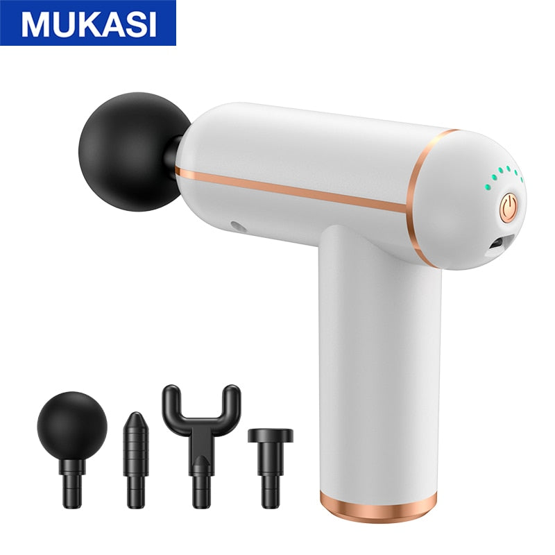 MUKASI Massage Gun Portable Percussion Pistol Massager For Body Neck D