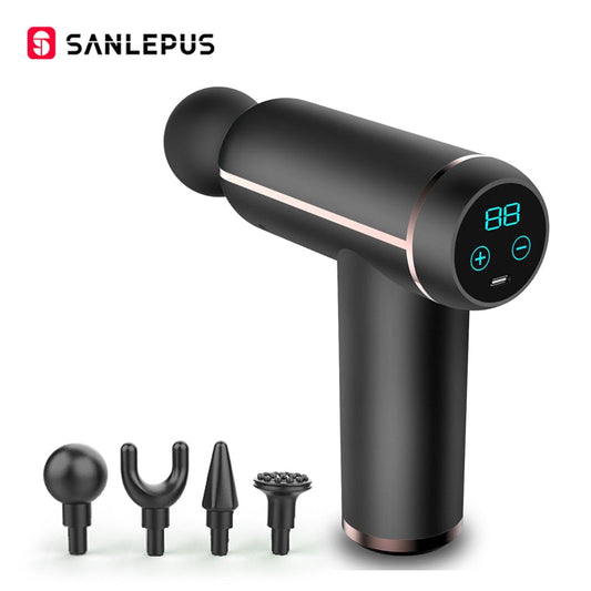 SANLEPUS Portable LCD Massage Gun For Body Neck Back Electric Percussi