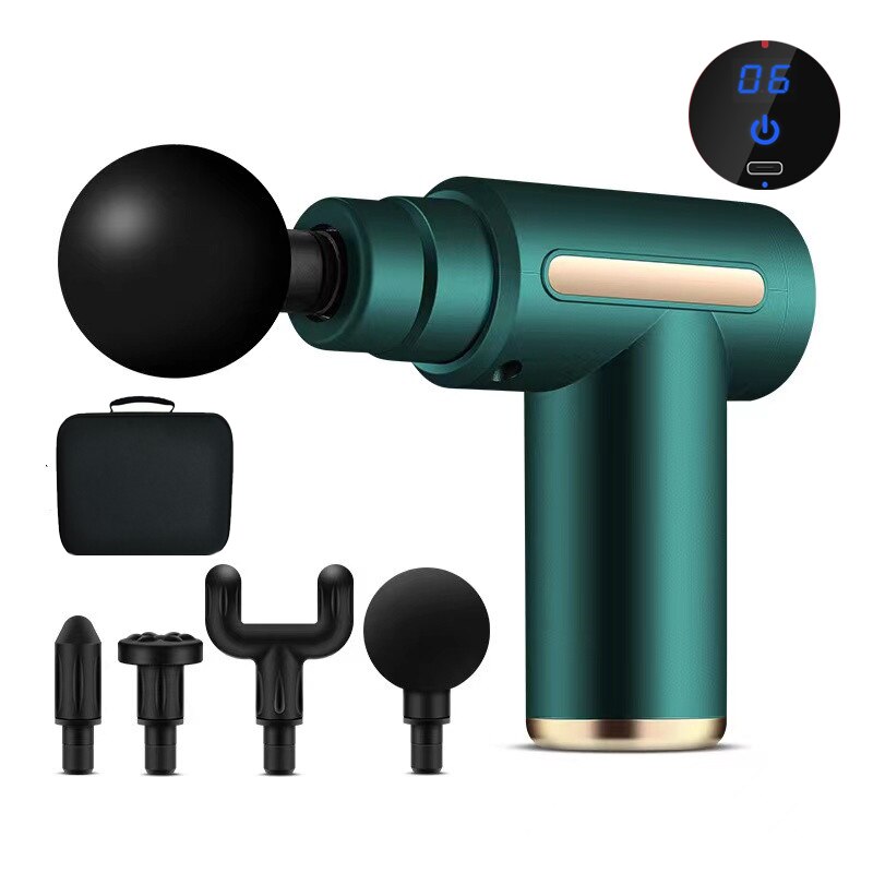 UOWOH Massage Gun Portable Percussion Pistol Massager For Body Neck De