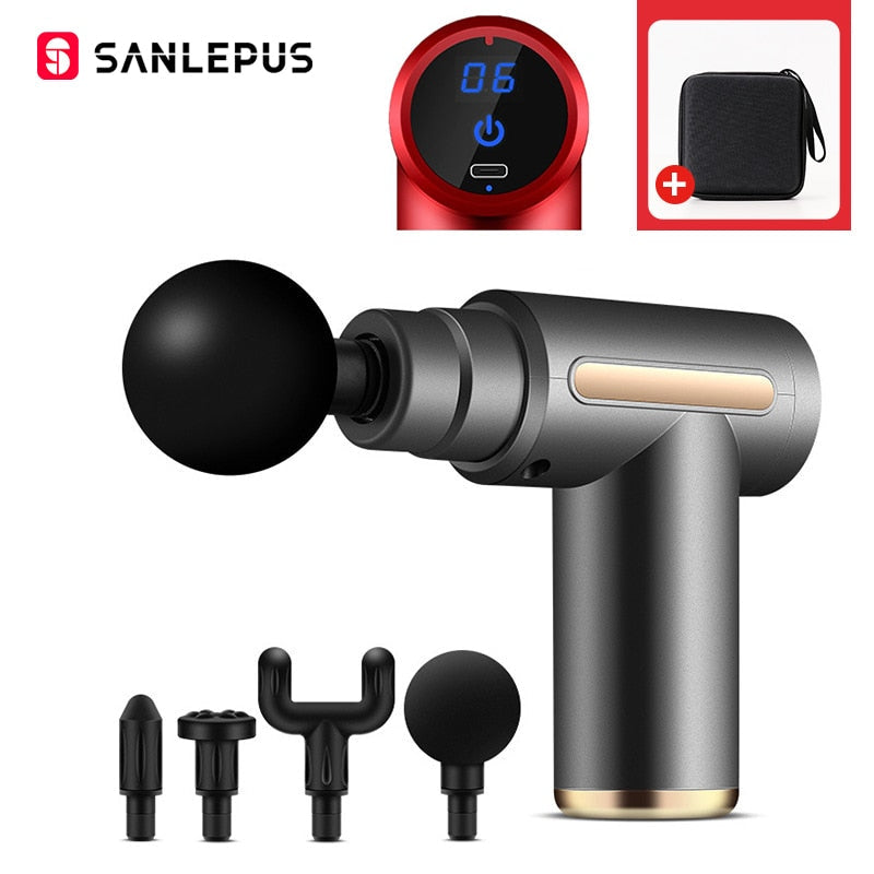 SANLEPUS Electric Massage Gun LCD Display Massager For Body Neck Back