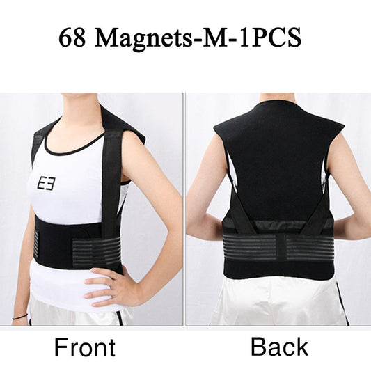 Self-heating Magnetic Therapy Support Belt Shoulder Back And Neck Mass