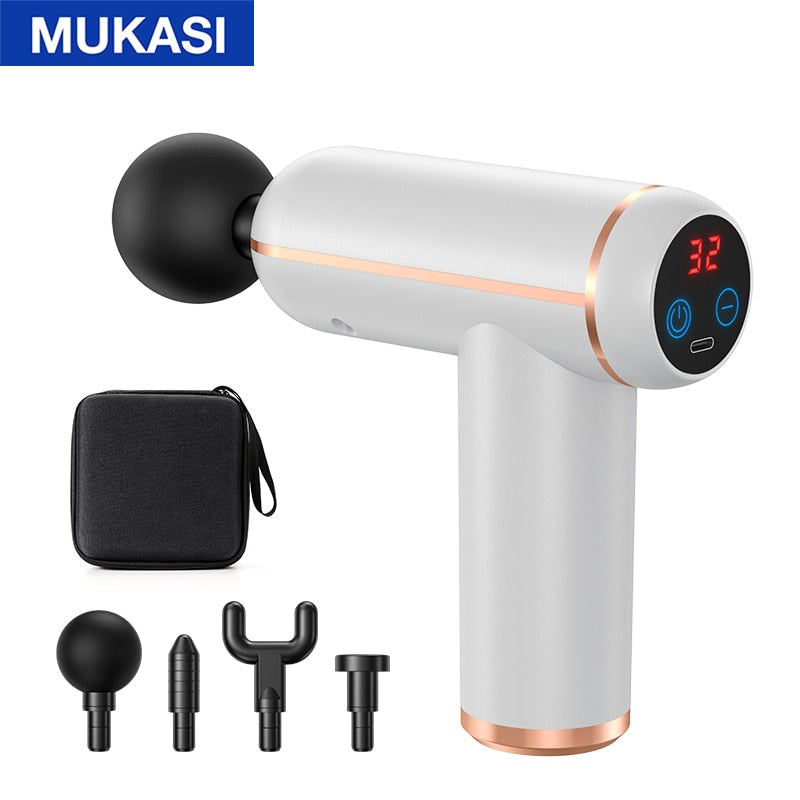 Portable Fascia Gun Vibration Massage Gun Percussion Pistol Massager F