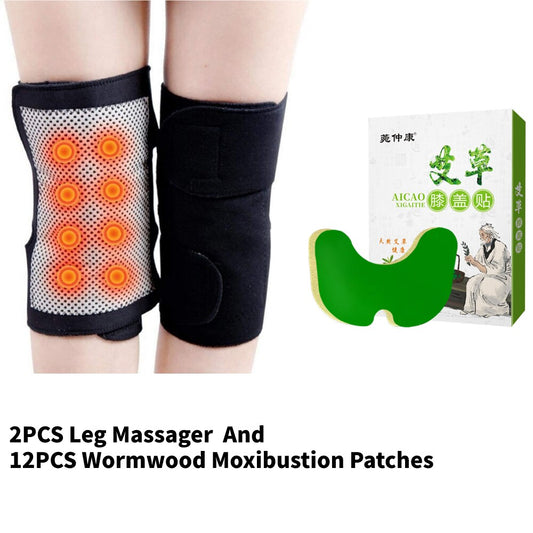 Tourmaline Self Heating Knee Pads Support Brace Magnetic Therapy Leg M