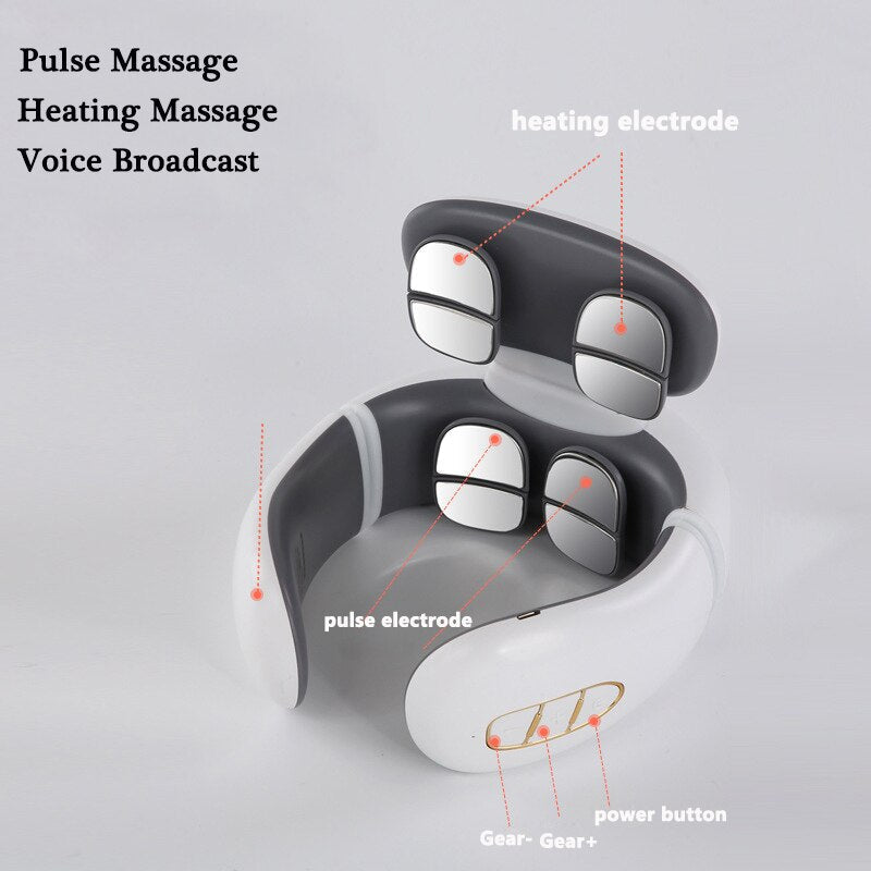 Smart Neck Massager Electric Neck and Shoulder Pulse Massager Vertebra