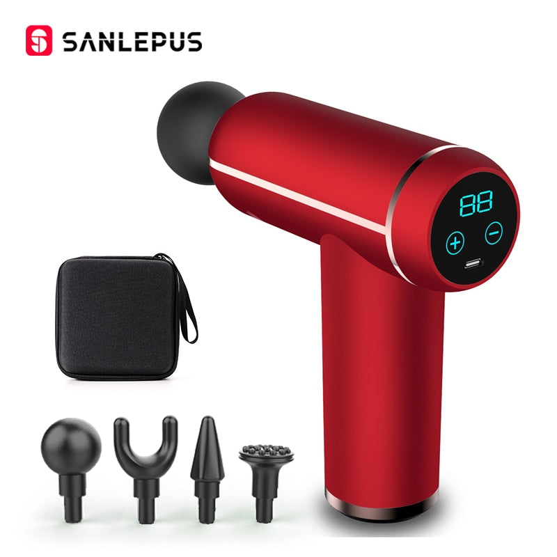 SANLEPUS Portable LCD Massage Gun For Body Neck Back Electric Percussi