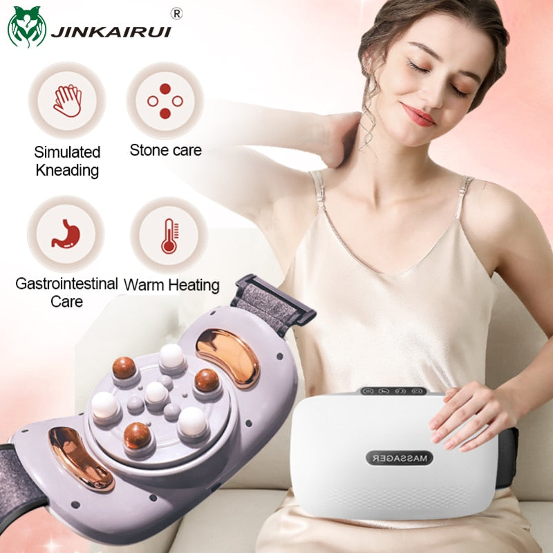 Electric Abdominal Massager Bian Stone Tummy Kneading Instrument Fully