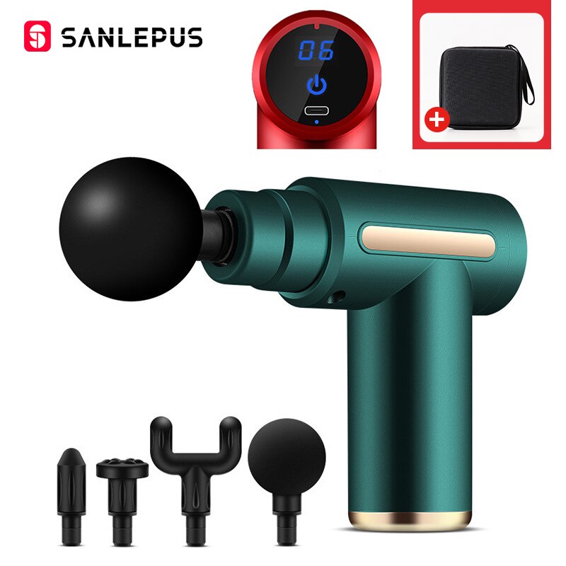 SANLEPUS Electric Massage Gun LCD Display Massager For Body Neck Back