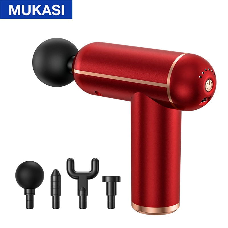 MUKASI Massage Gun Portable Percussion Pistol Massager For Body Neck D