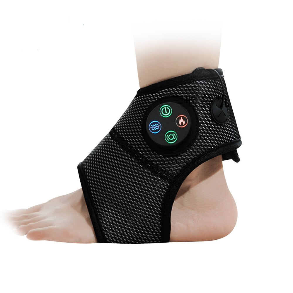 Eletric Wrist Foot Brace Support Massager Vibration Hot Compress Heati