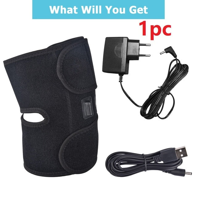 Electric Knee Pads Arthritis Support Brace Infrared Heating Therapy Kn