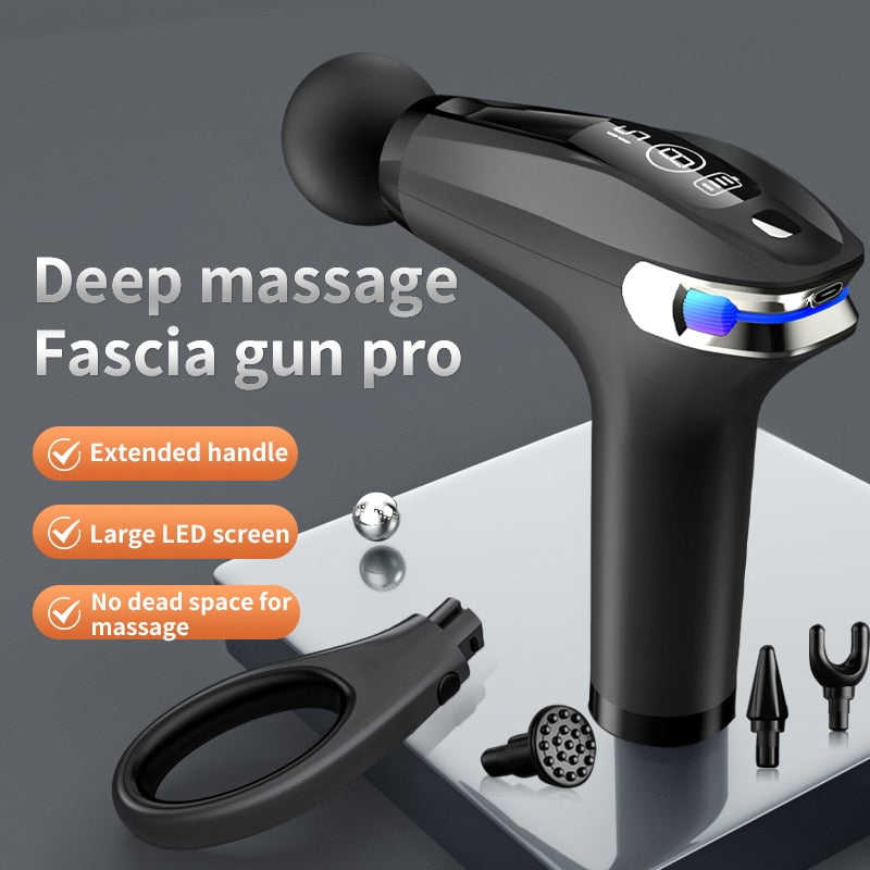 Percussion Pistol Massager gun For Deep Tissue Muscle Body Relaxation