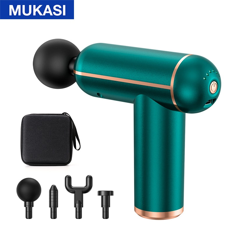 MUKASI Massage Gun Portable Percussion Pistol Massager For Body Neck D