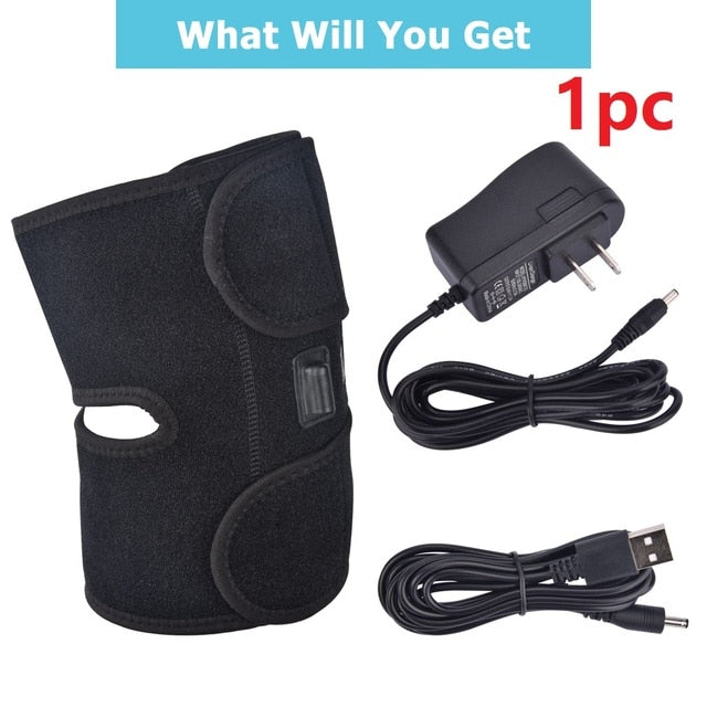 Electric Knee Pads Arthritis Support Brace Infrared Heating Therapy Kn