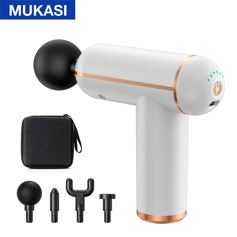 MUKASI Massage Gun Portable Percussion Pistol Massager For Body Neck D