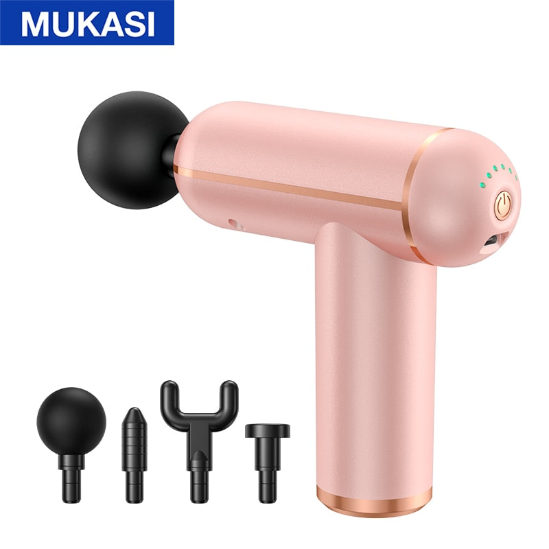 MUKASI Massage Gun Portable Percussion Pistol Massager For Body Neck D