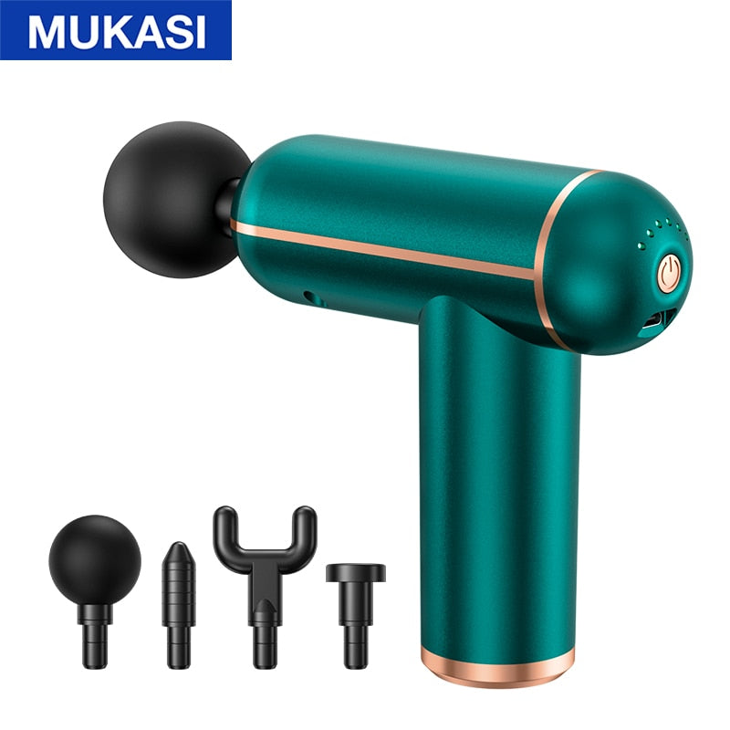 MUKASI Massage Gun Portable Percussion Pistol Massager For Body Neck D