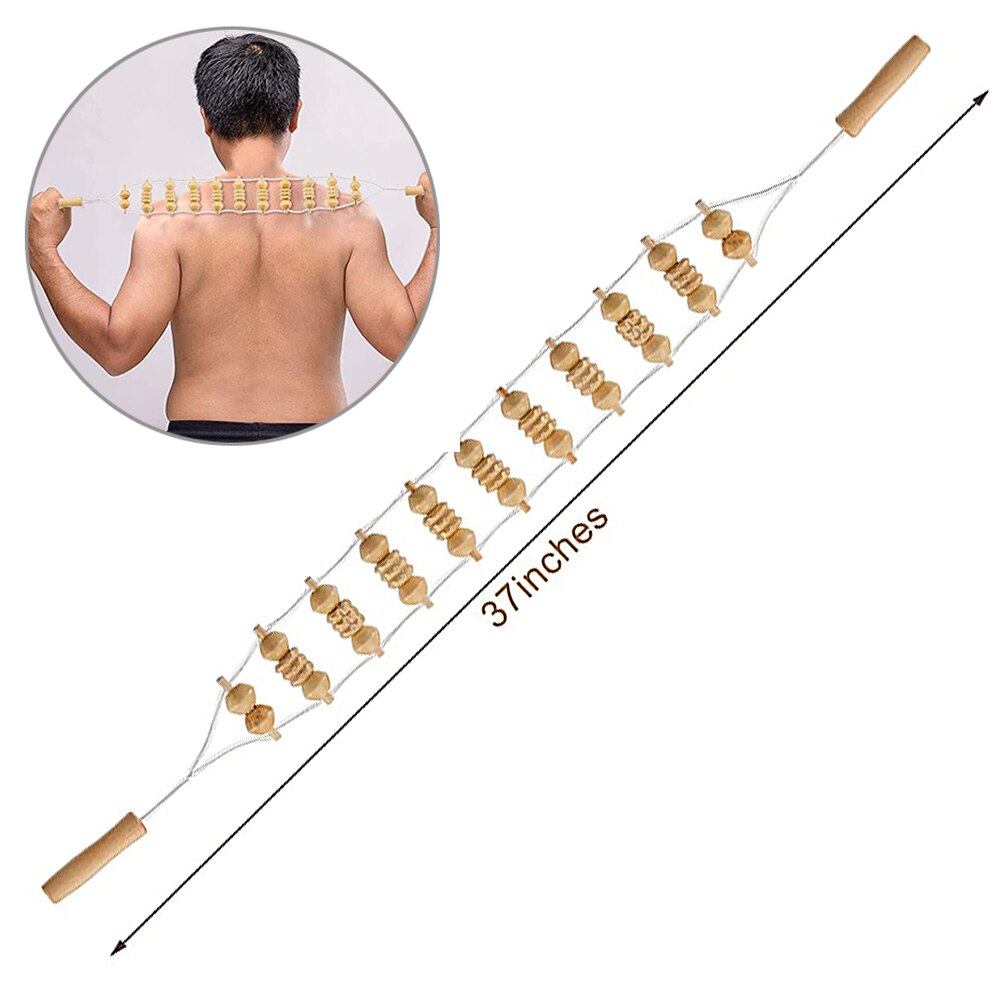 1 PC Wood Therapy Tool for Body Shaping, Handheld Cellulite Massage Ro