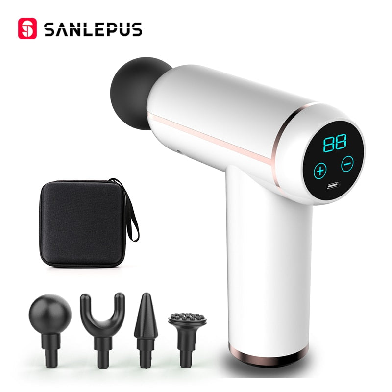 SANLEPUS Portable LCD Massage Gun For Body Neck Back Electric Percussi