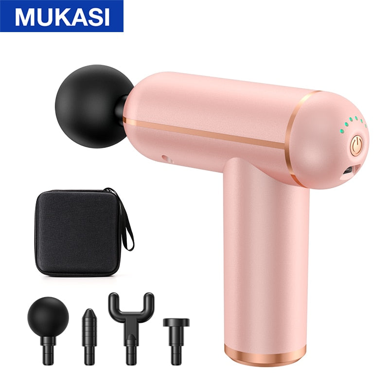 MUKASI Massage Gun Portable Percussion Pistol Massager For Body Neck D