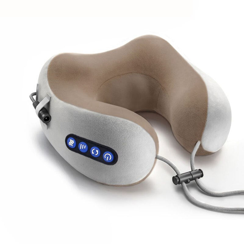 Neck Massager Travel Pillow U-Shaped Memory Foam Neck Pillow Electric