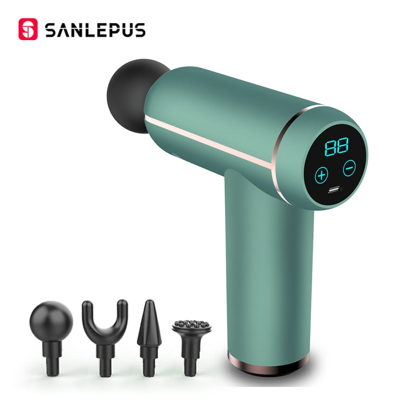 SANLEPUS Portable LCD Massage Gun For Body Neck Back Electric Percussi