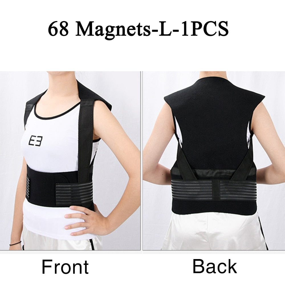 Self-heating Magnetic Therapy Support Belt Shoulder Back And Neck Mass