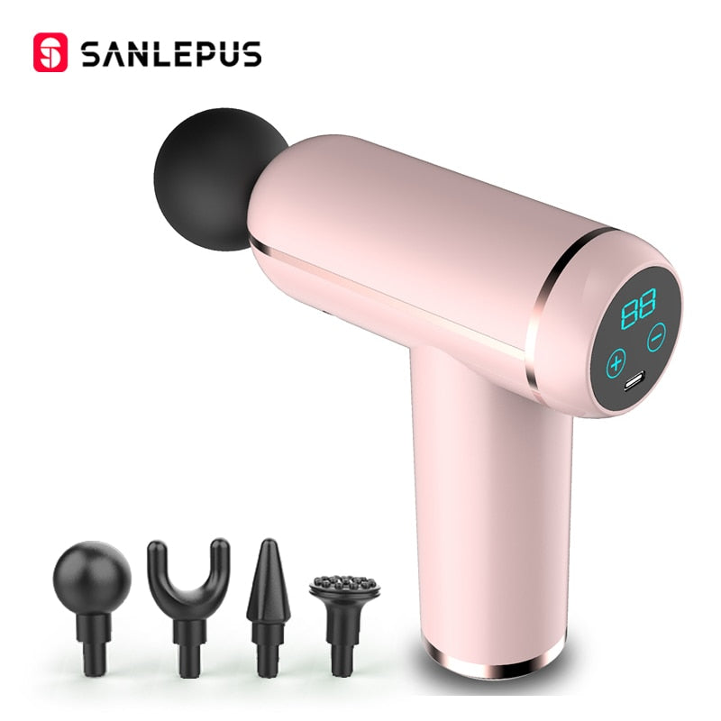 SANLEPUS Portable LCD Massage Gun For Body Neck Back Electric Percussi