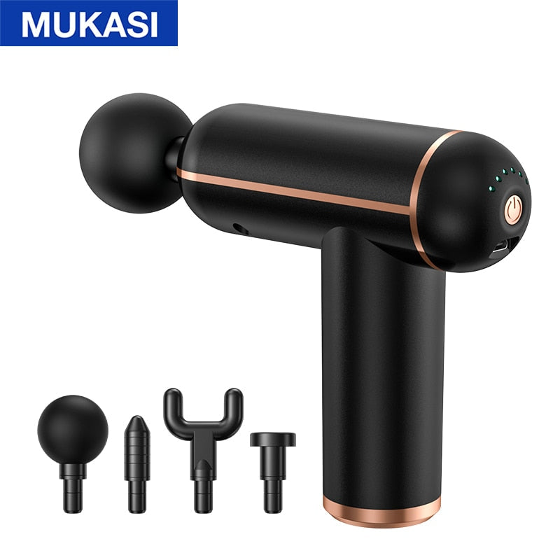 MUKASI Massage Gun Portable Percussion Pistol Massager For Body Neck D