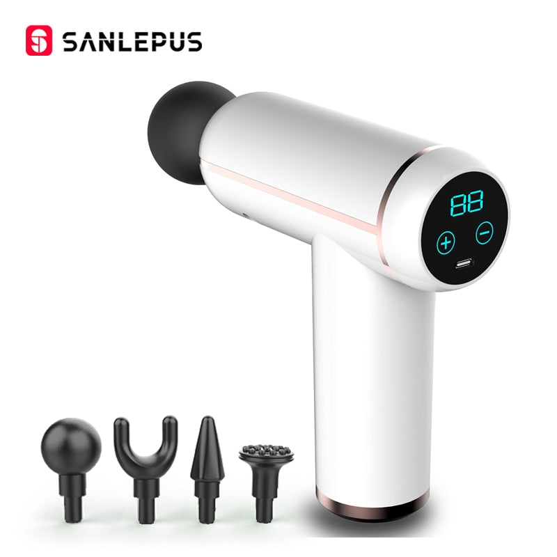 SANLEPUS Portable LCD Massage Gun For Body Neck Back Electric Percussi